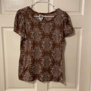 LIKE NEW, Women’s Large Ivy Jane brown top